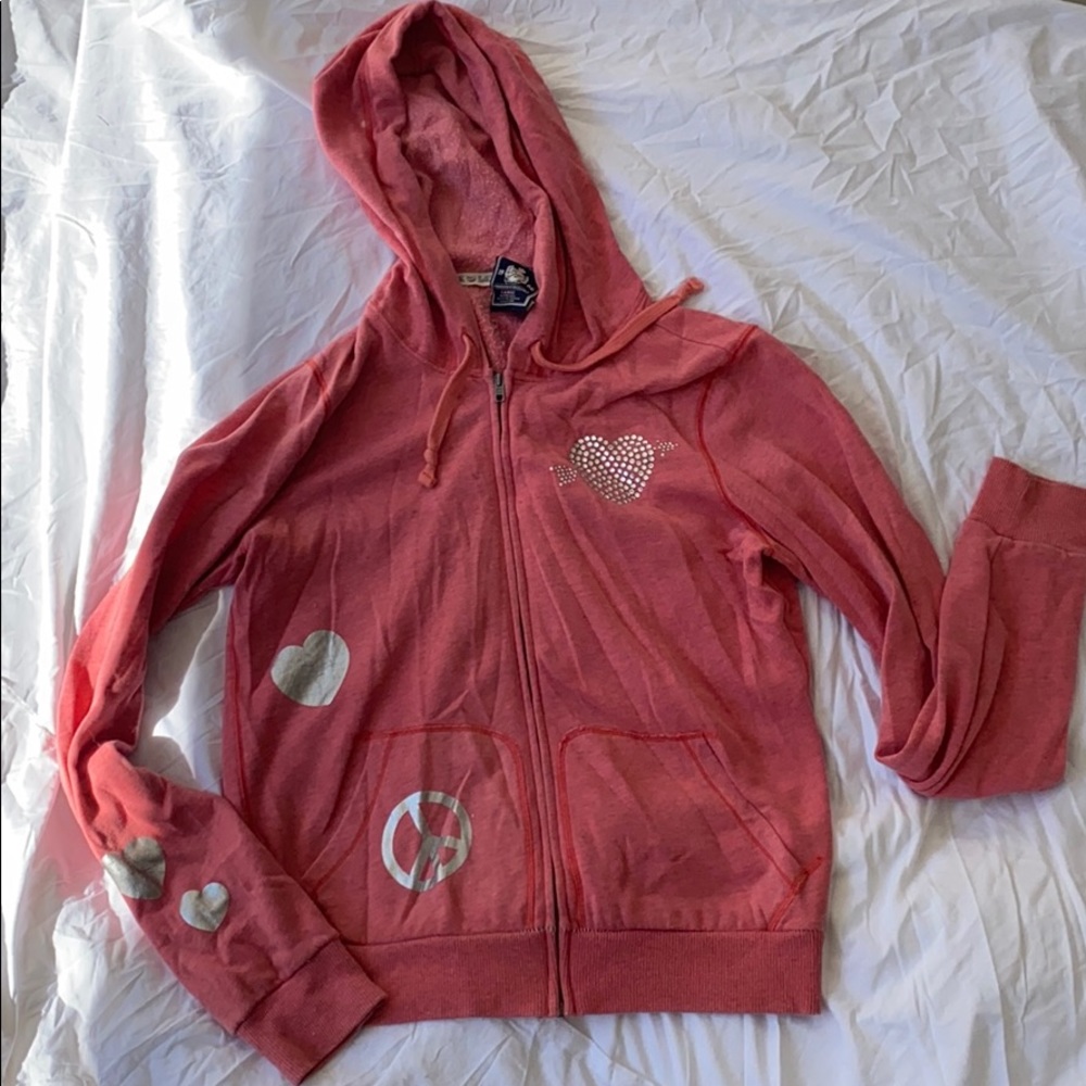 PINK VS LOVE full zip hoodie sweater